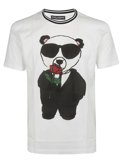 t shirt panda dolce gabbana|Dolce & Gabbana Chic Panda Print Crewneck Men's Tee.